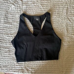 Aerie The Tree Huger Black Sports Bra